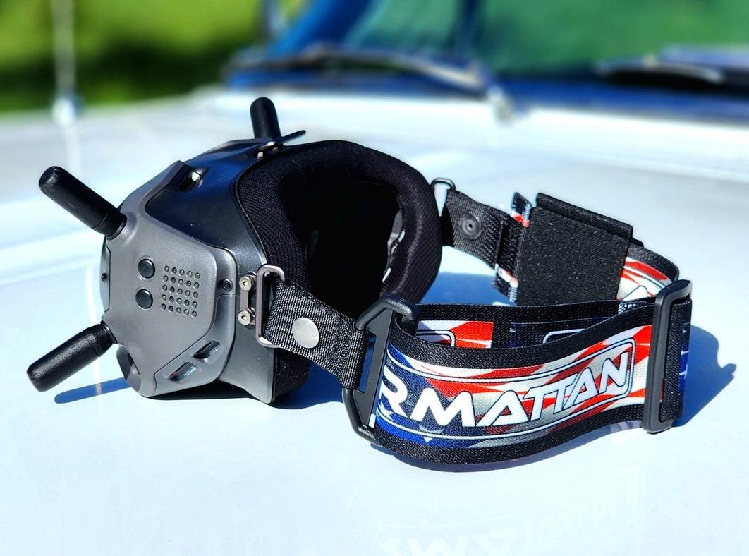 Armattan Quads 2 Goggle Strap by Fat Straps - Durable Adjustable FPV Drone Goggles Headband - Perfect for Racing, Freestyle & Cinematic Drone Flying