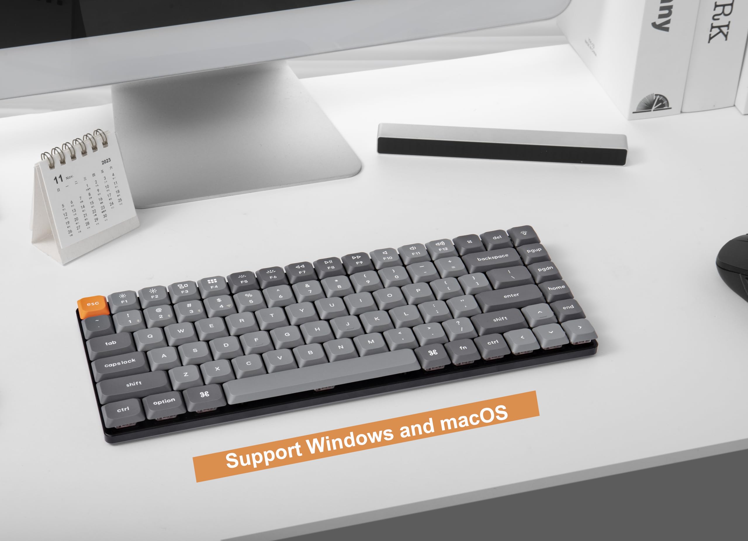 Keychron K3 Max Ultra-Slim Wireless Mechanical Keyboard - QMK/VIA Programmable, Hot-Swappable Brown Switches, 3-Mode Connectivity (2.4GHz/Bluetooth/Wired), 75% Compact Layout with RGB Backlit - Perfect for Gaming, Office & Mac/Windows Users