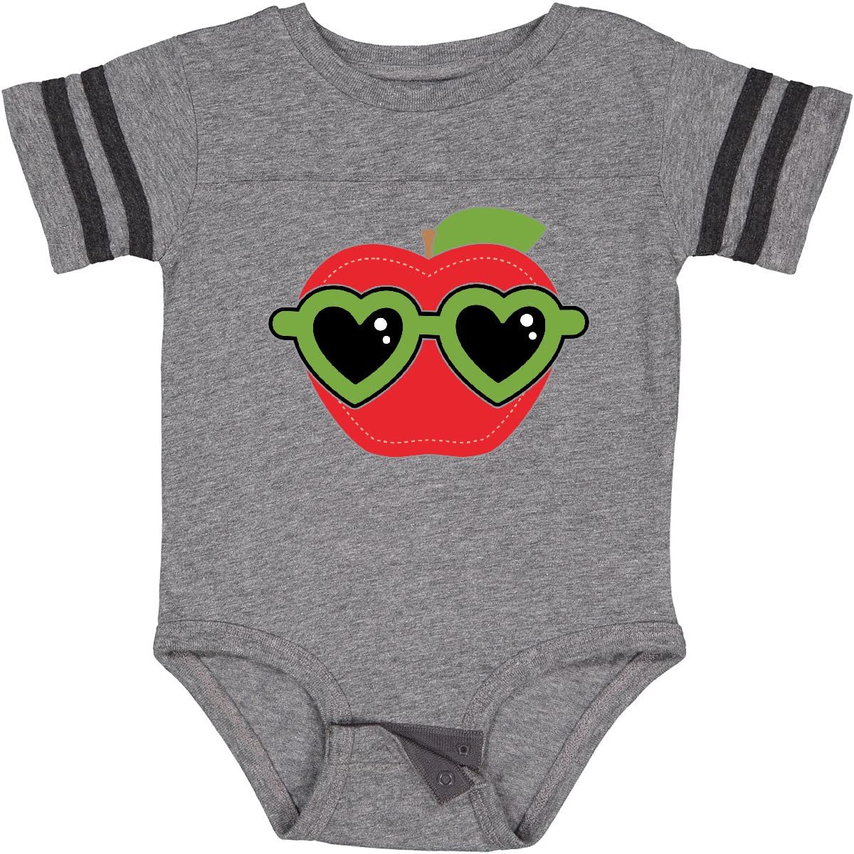 Inktastic Apple Cute Food Gift Baby Bodysuit - Adorable Infant Onesie for Boys & Girls - Perfect Baby Shower Gift & Newborn Outfit for Holidays & Family Photos