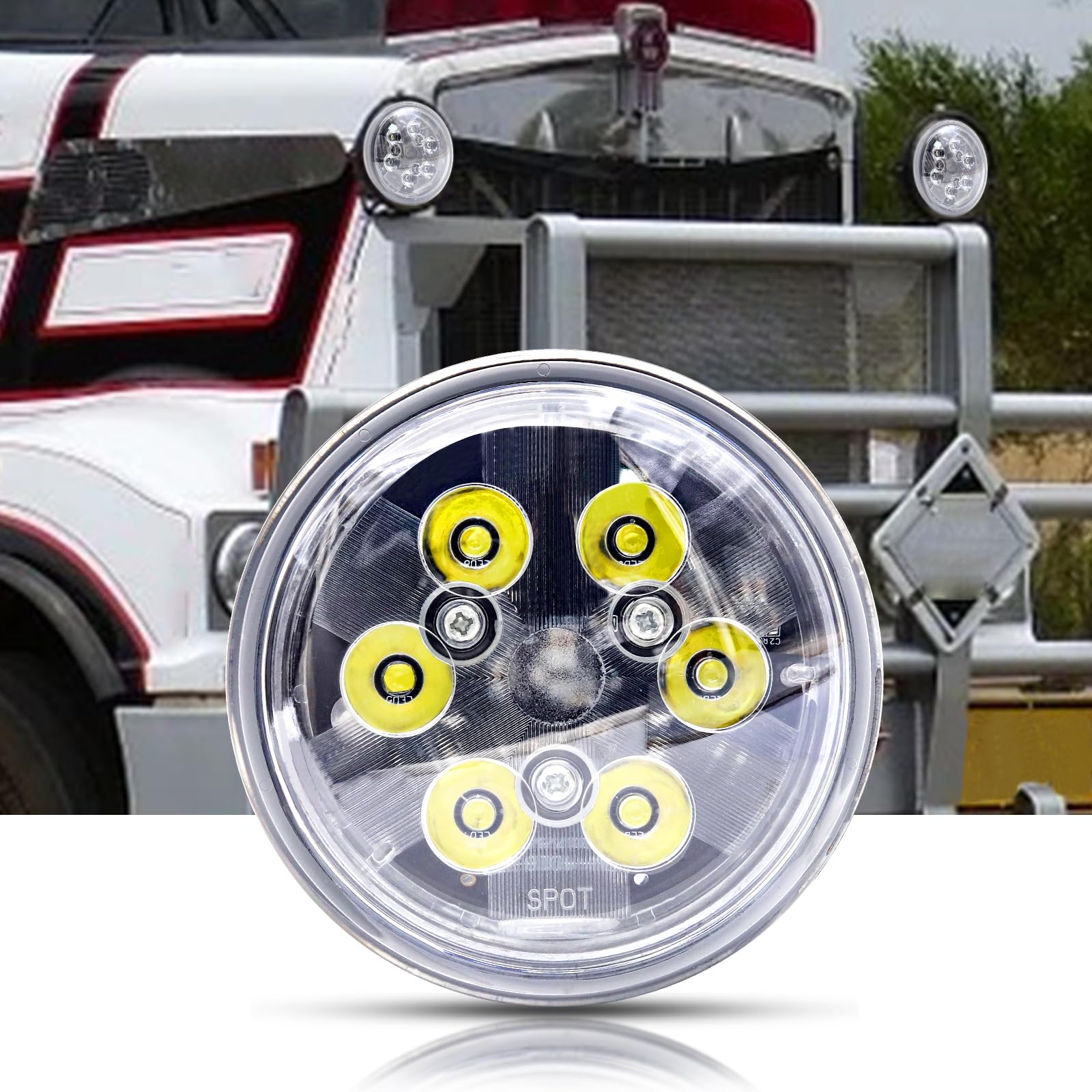 PAR36 LED Light - White Aviation Grade Aircraft Landing Light, Taxi Light, Tractor Light & Farming LED Work Lamp - Perfect for Aircraft, Agricultural Equipment & Industrial Use