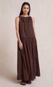 Carla V Maxi Dress for Women - Flowy Long Summer Dress with V-Neck & Side Slits - Perfect for Beach, Vacation, and Casual Outings