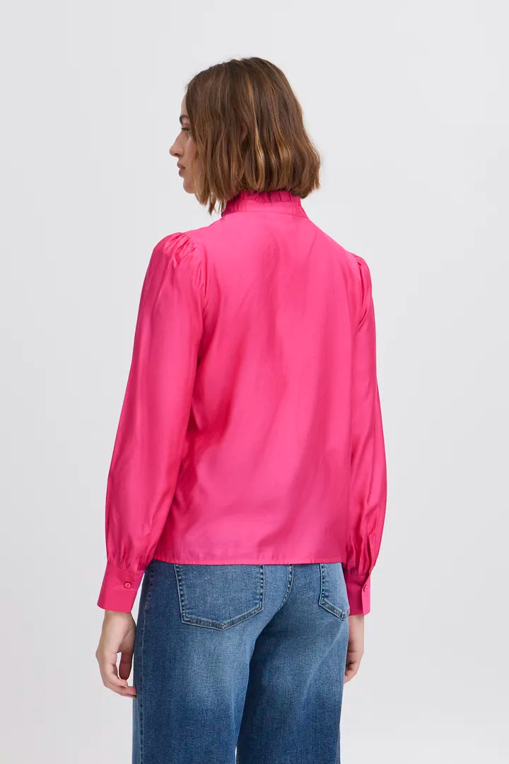 Kaylee Shirt in Pink Yarrow - Women's Casual Blouse for Everyday Wear | Perfect for Office, Date Night & Weekend Outings