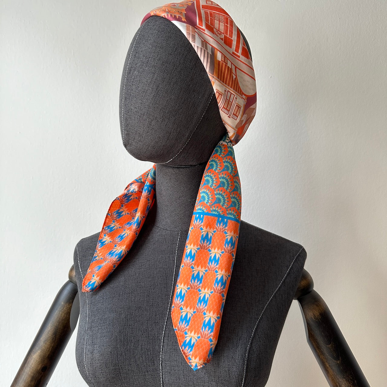 Luxury Silk Scarf for Women - Keong Saik Road Inspired Fashion Accessory - Perfect for Travel, Office & Special Occasions