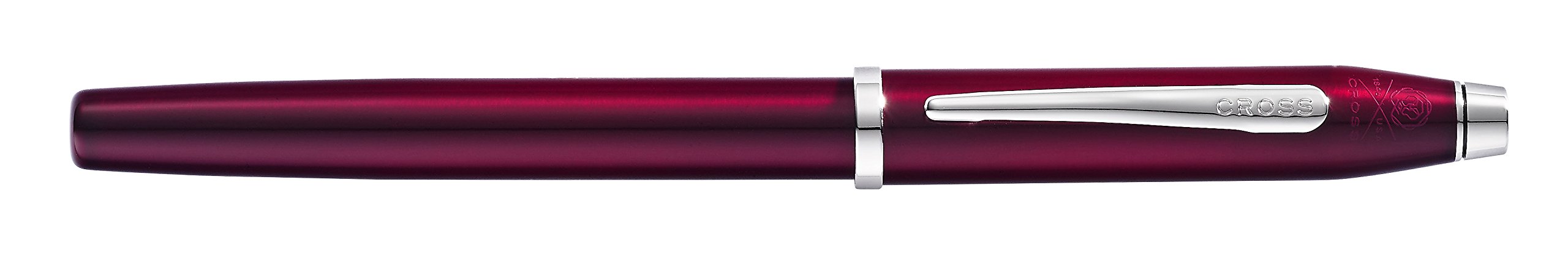 Cross Century II Refillable Fountain Pen with Medium Nib - Translucent Plum Lacquer Finish, Luxury Gift Box Included | Premium Writing Instrument for Business, Calligraphy & Gift Giving