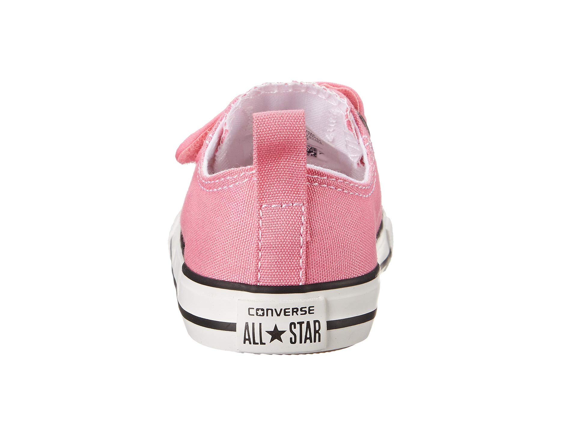 Converse Toddler Girls' Pink Velcro Sneakers Size 10 - Comfortable Casual Shoes for Playground & Everyday Wear