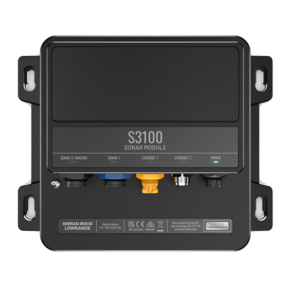 Lowrance S3100 Sonar Module - High-Performance Fish Finder for Boating & Kayaking | Marine Navigation & Depth Finder for Freshwater & Saltwater Fishing