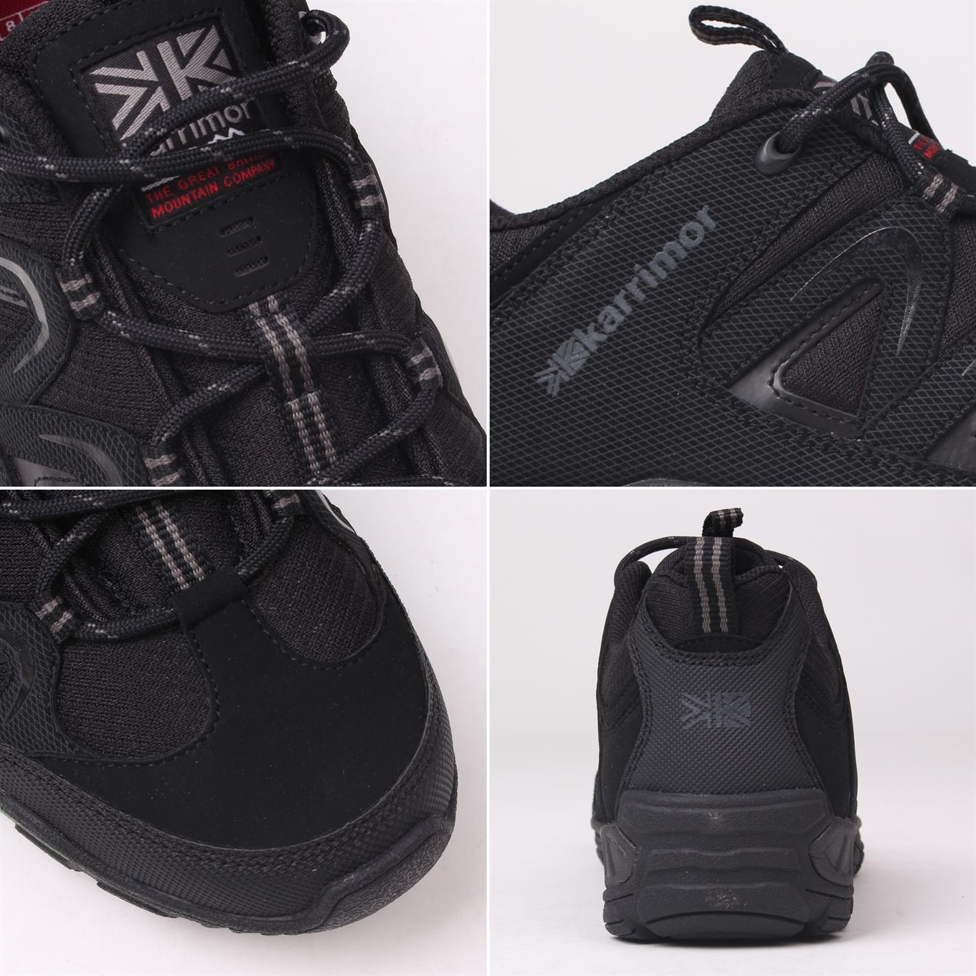 Karrimor Summit Men's Walking Shoes - Lightweight Hiking & Trail Running Shoes for Outdoor Adventures, Gym & Daily Wear