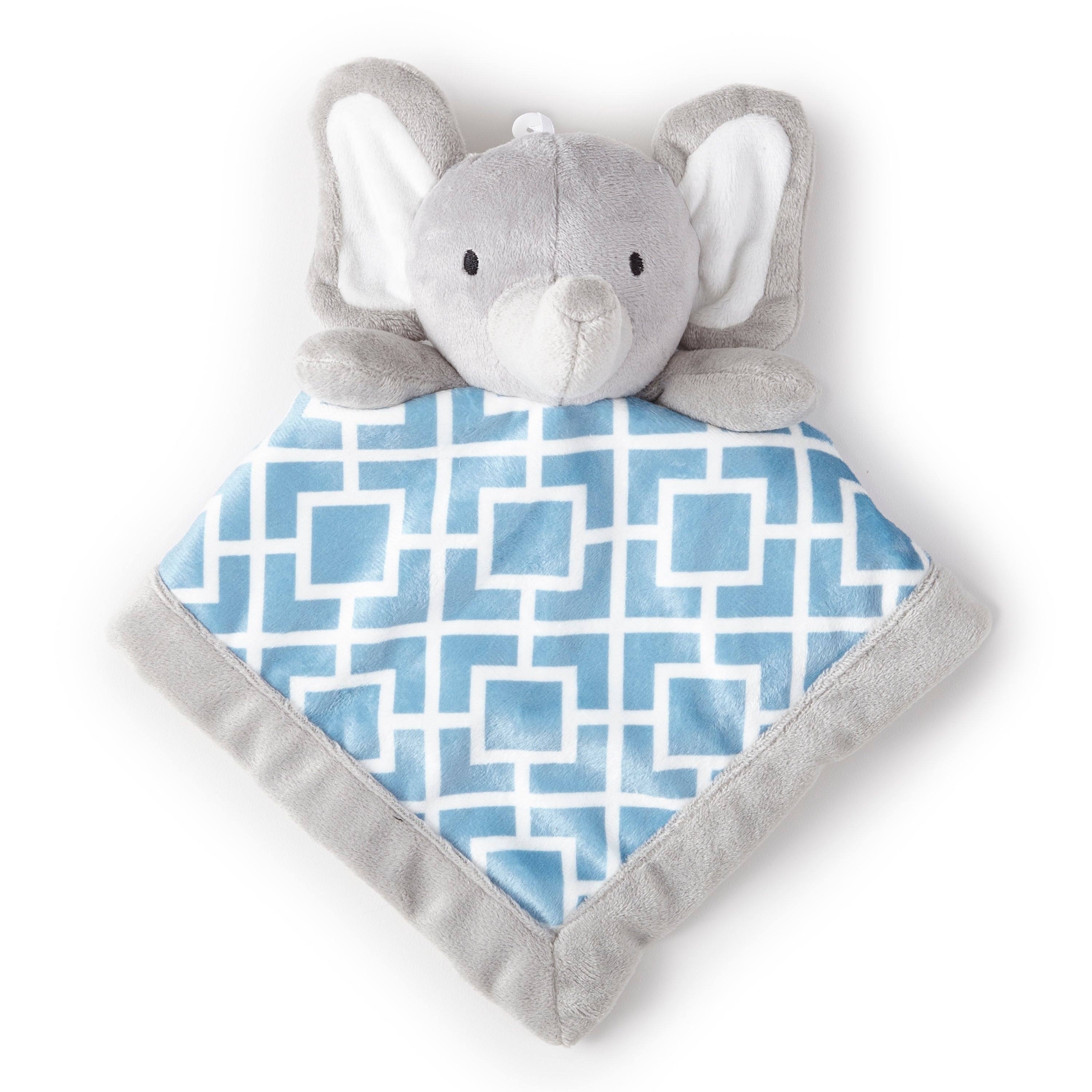 Soft Grey Elephant Plush Security Blanket - Cute Baby Comfort Blanket for Newborns & Toddlers | Perfect for Nursery, Bedtime & Travel