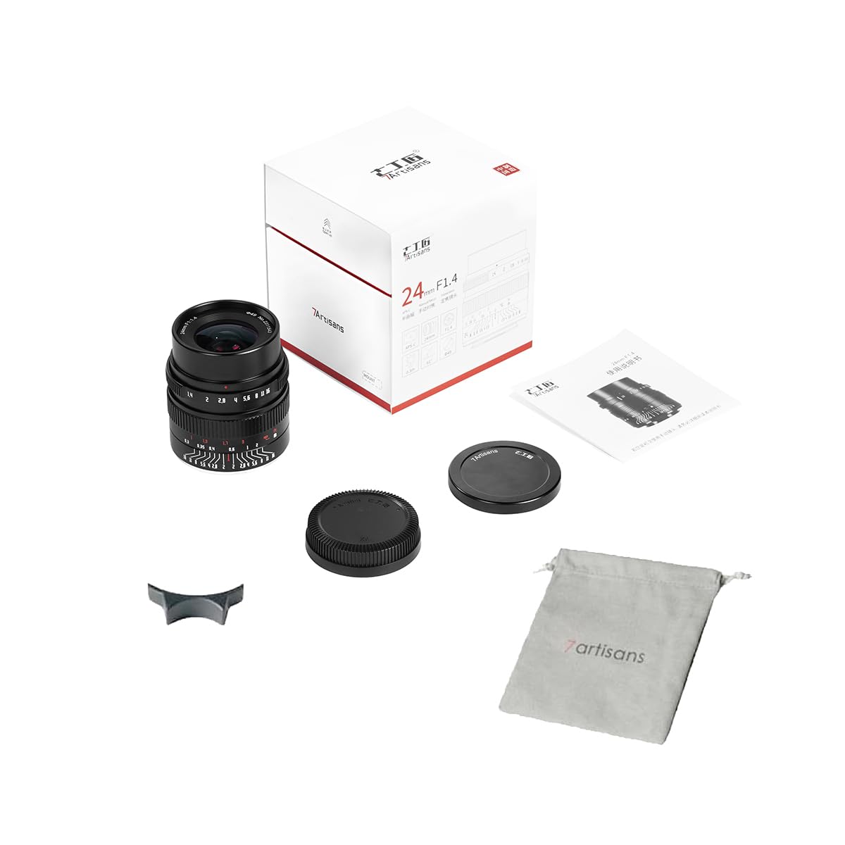 7Artisans 24mm f1.4 APS-C Manual Focus Lens for Nikon Z Mount Cameras (Zfc, Z50, Z6, Z7, Z8, Z9) - Fast Aperture Prime Lens for Portrait, Street & Low Light Photography - Canadian Warranty Included