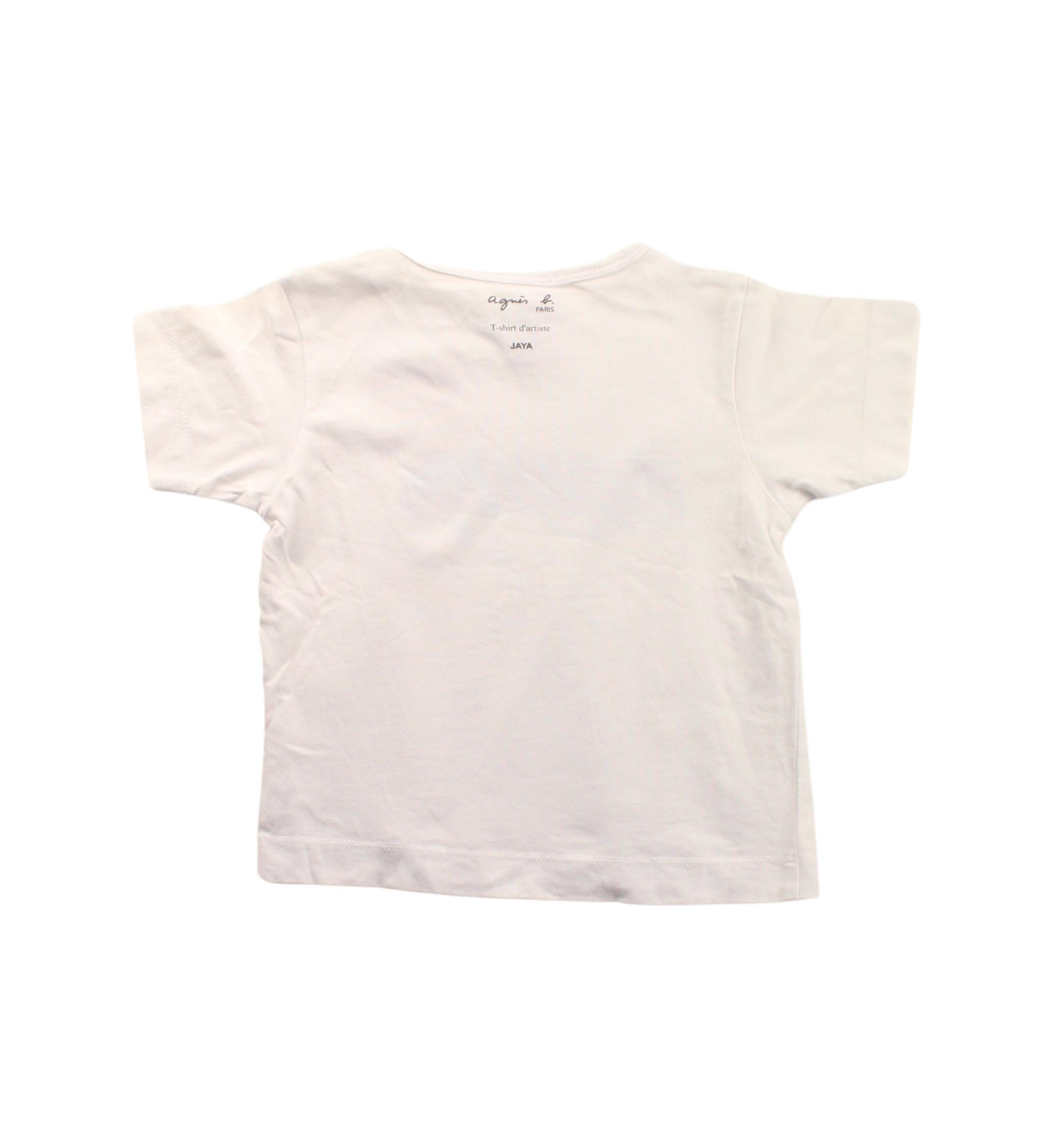 Agnes b. Baby Short Sleeve Cotton T-Shirt for Boys & Girls 6-12 Months - Soft Casual Outfit for Playtime & Daily Wear
