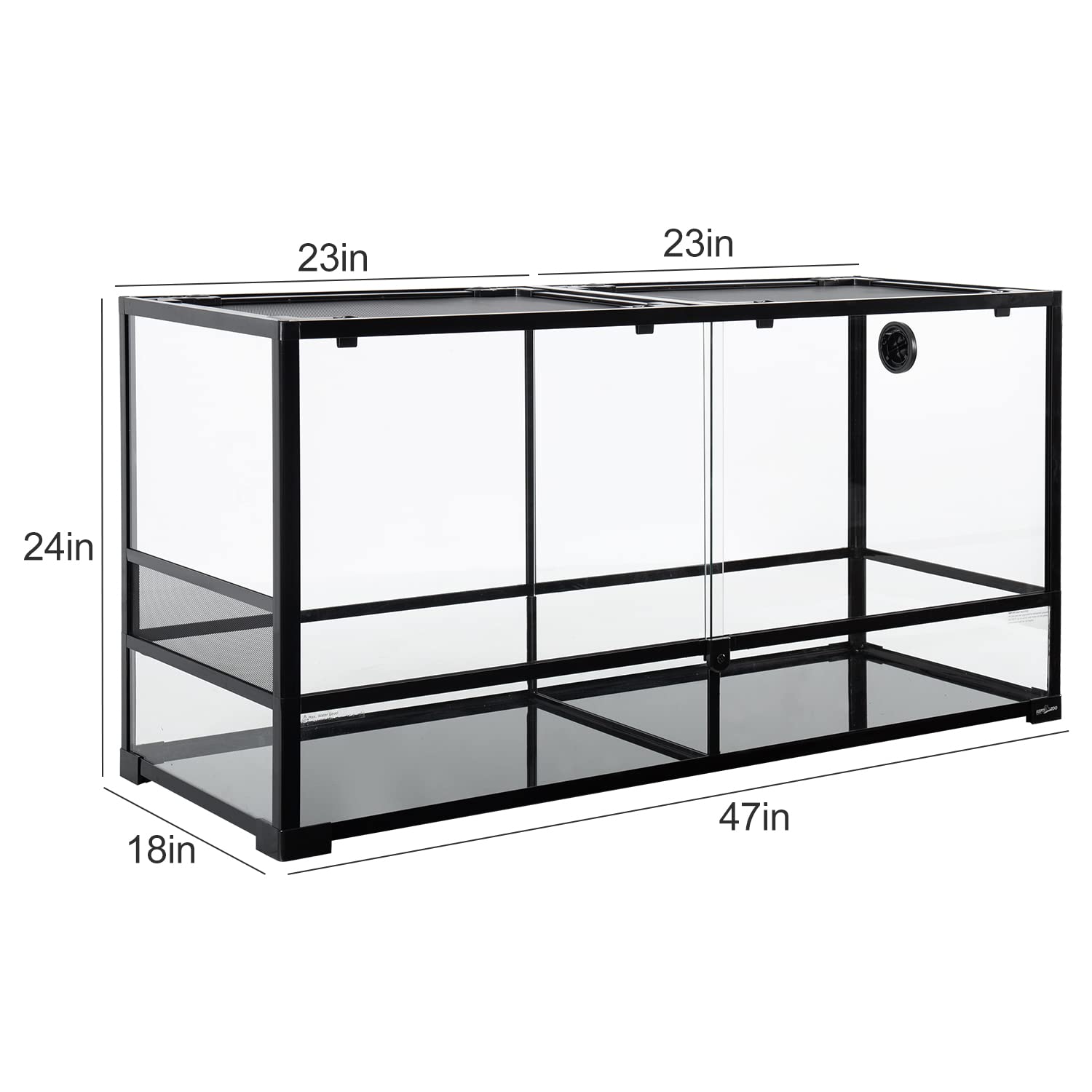 REPTIZOO 88 Gallon Large Reptile Terrarium Tank - 48
