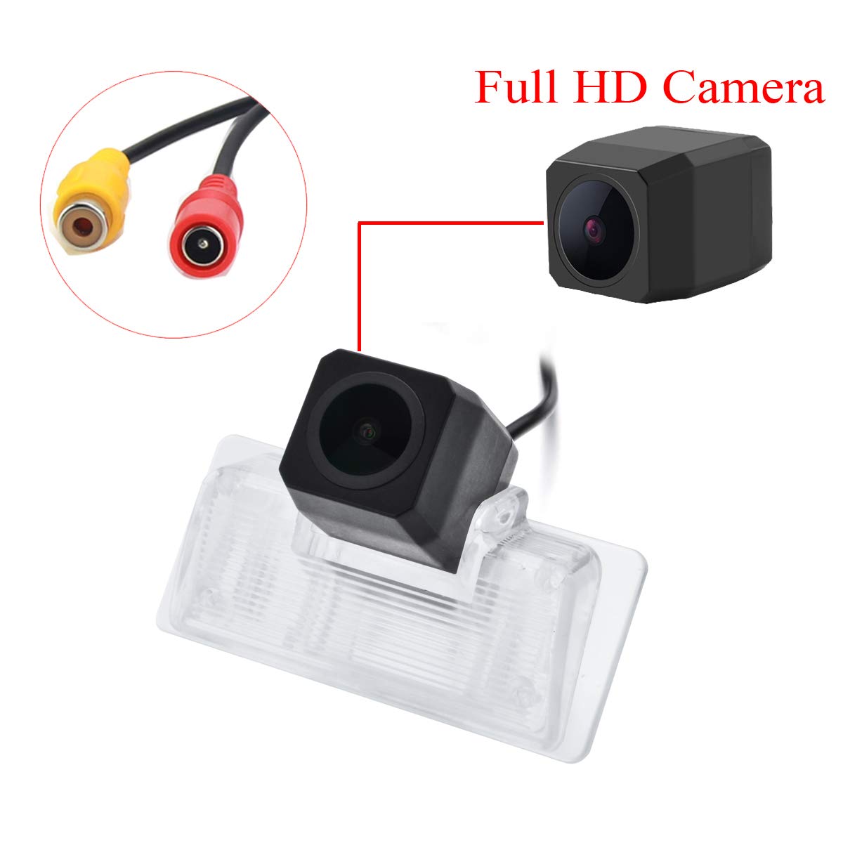 Full HD Waterproof & Shockproof Reversing Backup Camera for Nissan Altima/Latio/Tiida/Maxima/Teana - 1080p Night Vision Car Rear View Camera for Safe Parking & Driving (Perfect for Sedans, SUVs, and Trucks)