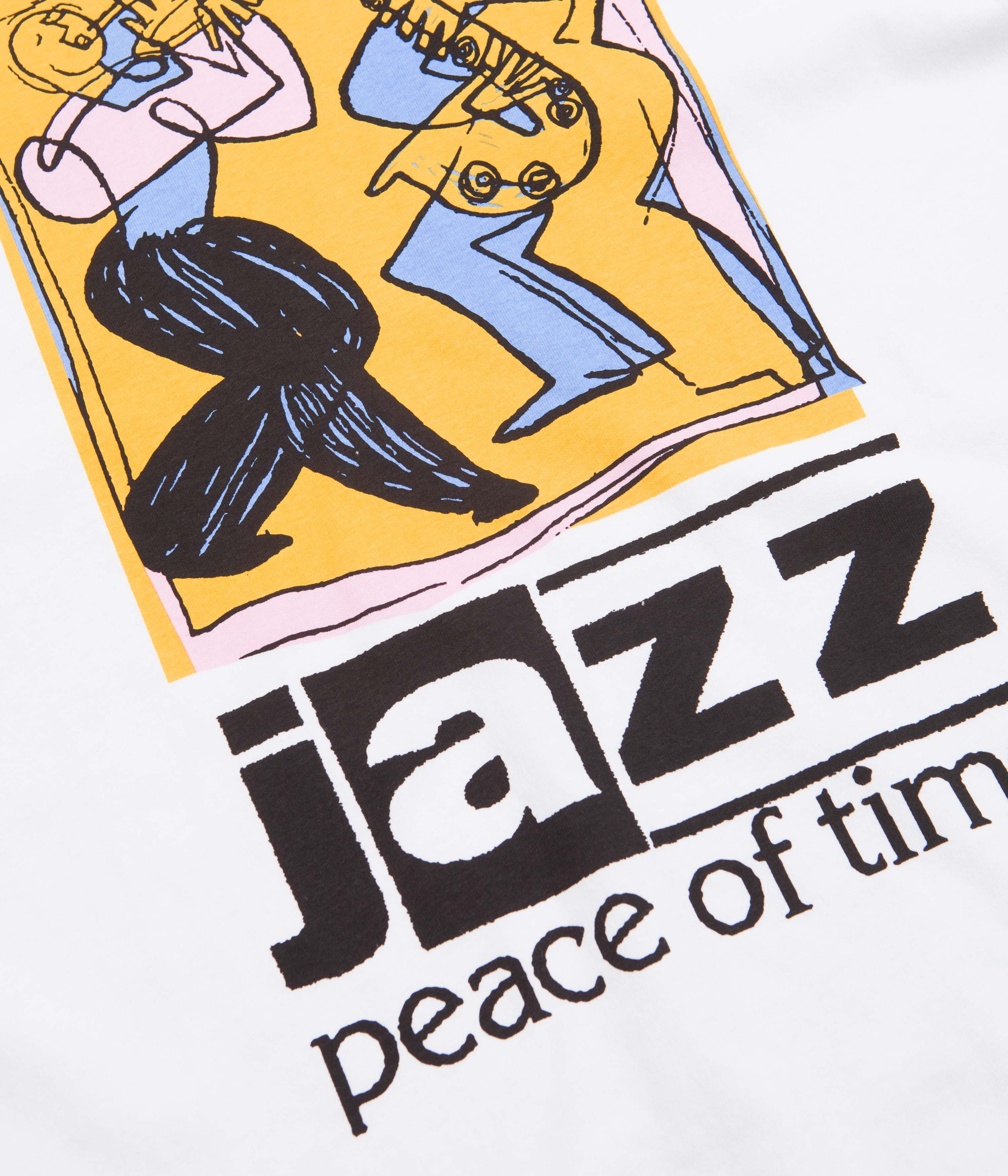 Butter Goods Peace Of Time Graphic T-Shirt - White Cotton Tee for Men & Women | Casual Streetwear, Everyday Comfort, Gift Idea