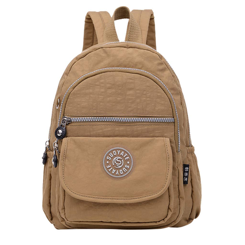 F_Gotal Women's Leather Backpack Purse - Anti-Theft Nylon Travel Shoulder Bag, Casual Daypack & School Satchel Rucksack | Perfect for Work, College, Commuting & Weekend Getaways