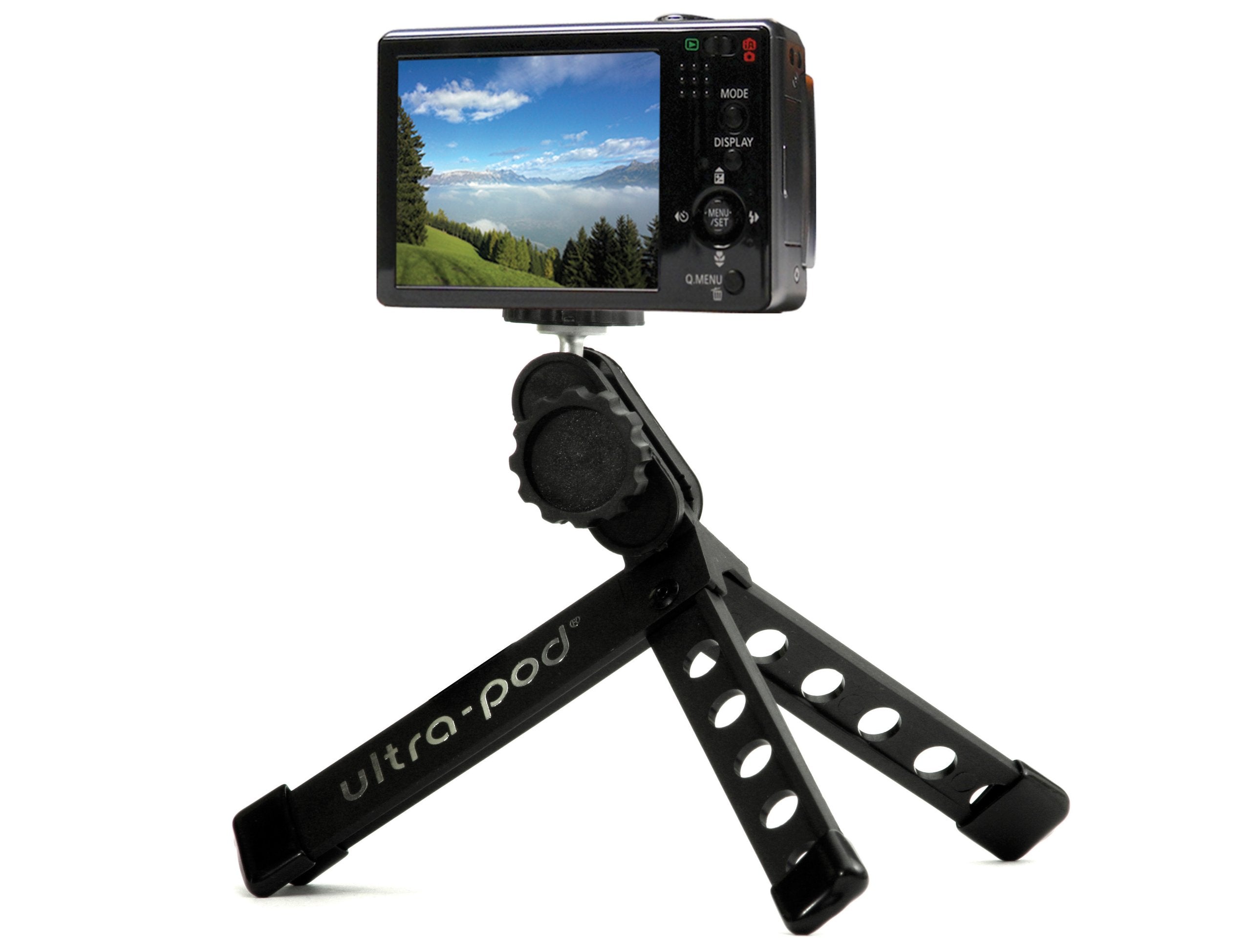 Pedco UltraPod Lightweight Compact Camera Tripod Stand - Portable Travel Tripod for DSLR, Mirrorless, Smartphones & Action Cameras - Perfect for Hiking, Vlogging & Outdoor Photography