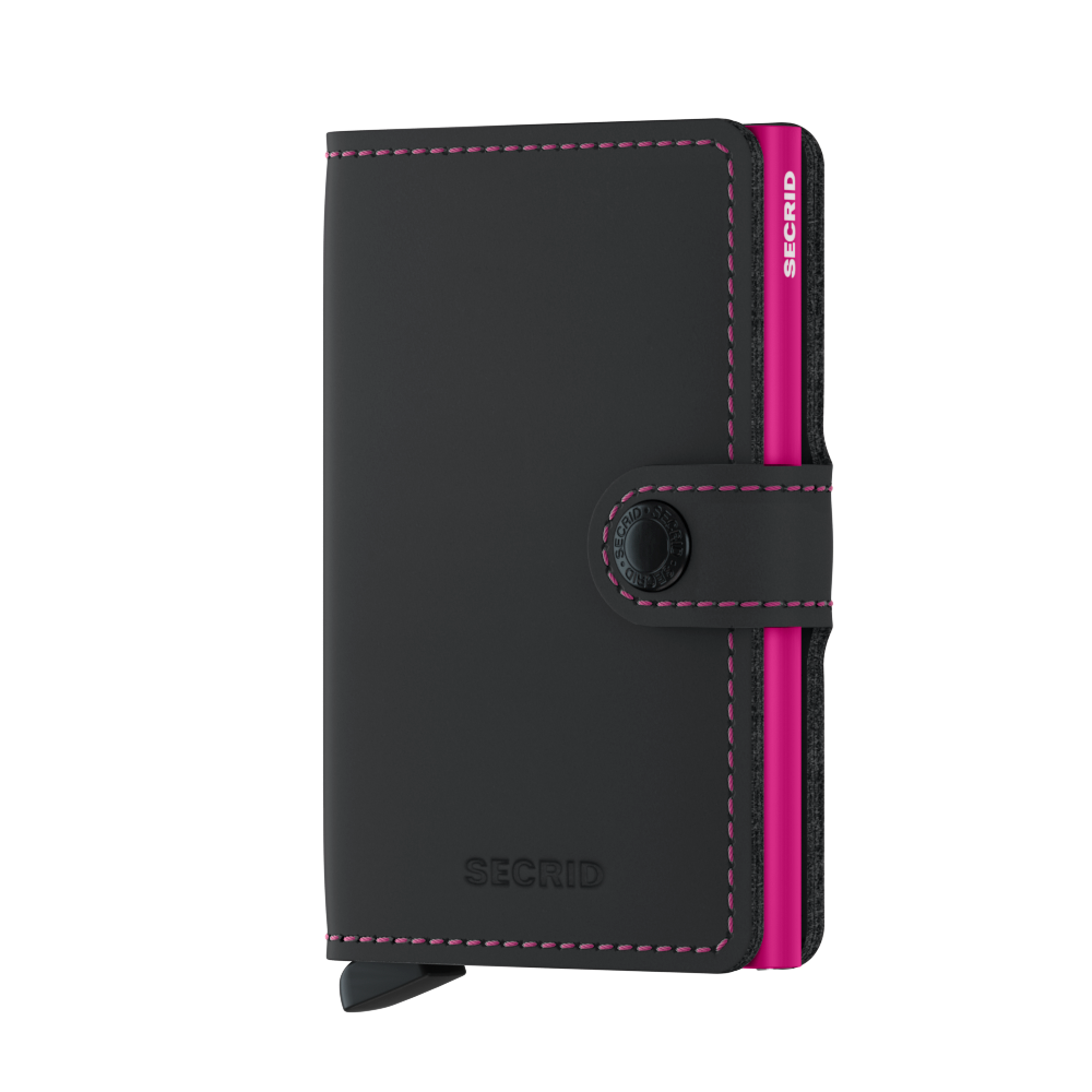 SECRID Miniwallet Matte - Slim RFID Blocking Leather Wallet for Men & Women | Perfect for Travel, Business & Everyday Use