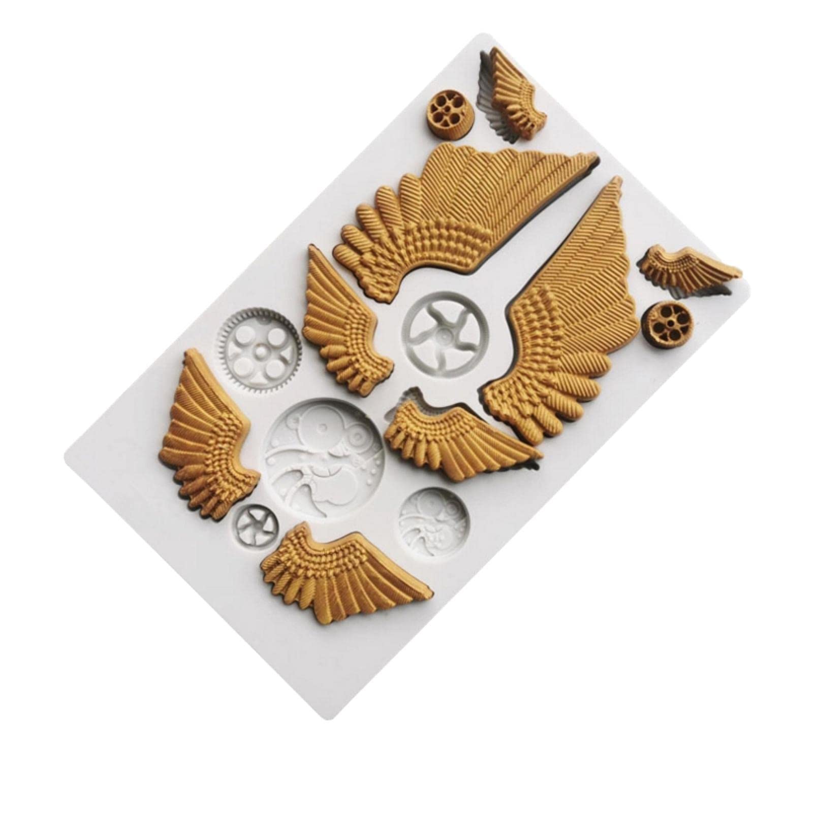 Premium Fondant Molds & Chocolate Molds Set - Angel Wings Cupcake Baking Mold for Cake Decorating, DIY Desserts & Chocolate Making - Perfect for Birthday Parties, Wedding Cakes & Holiday Treats