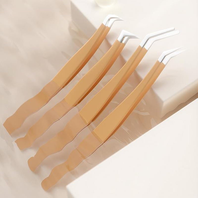 Professional Eyelash Extension Tweezers - Precision Lash Tweezers for Salon & DIY Use - Perfect for Eyelash Extensions, Volume Lashes & Lash Lifting