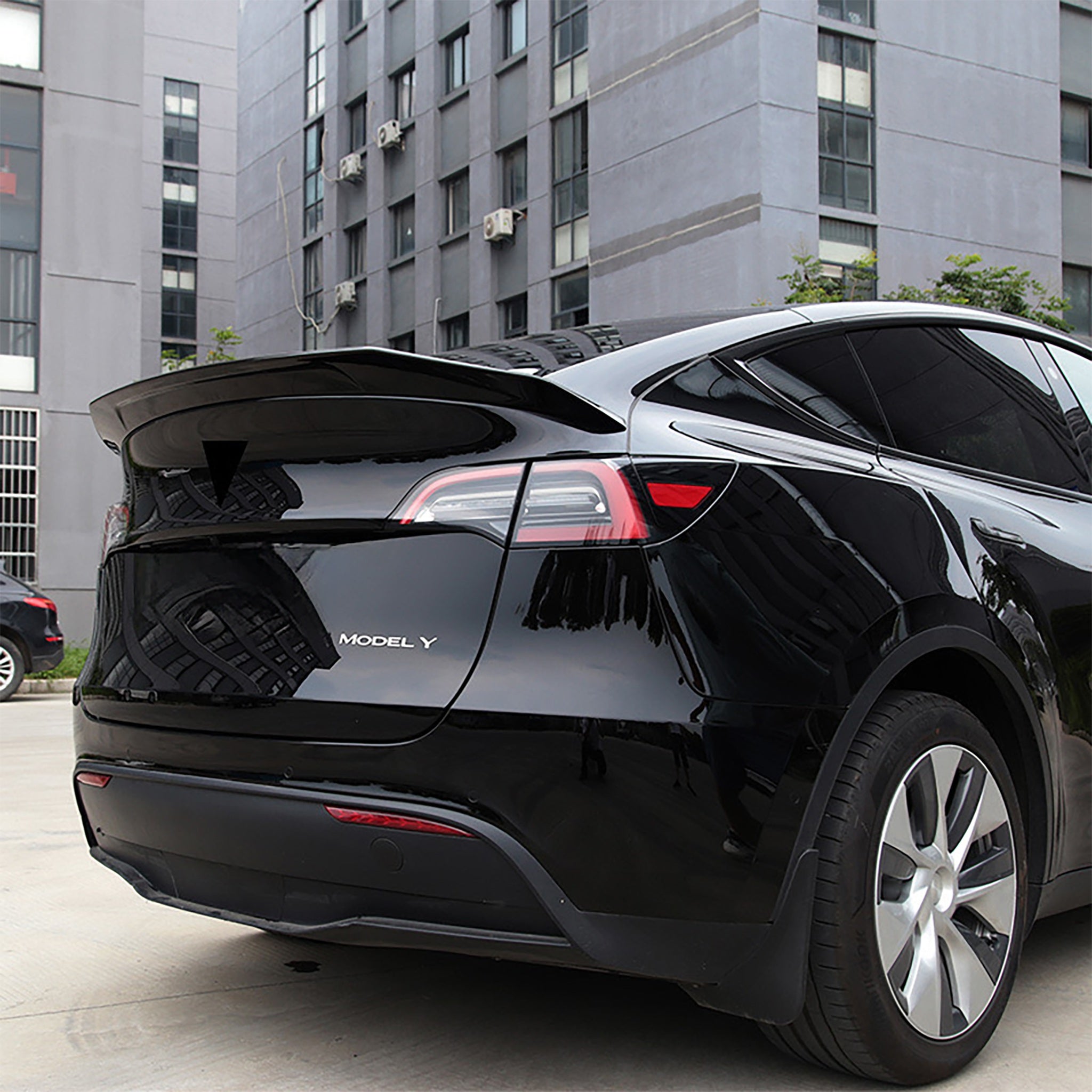 High Performance Tesla Model Y Rear Spoiler Wing - ABS Plastic Aerodynamic Car Accessory for Enhanced Style & Downforce | Perfect for Street Racing & Custom Car Shows