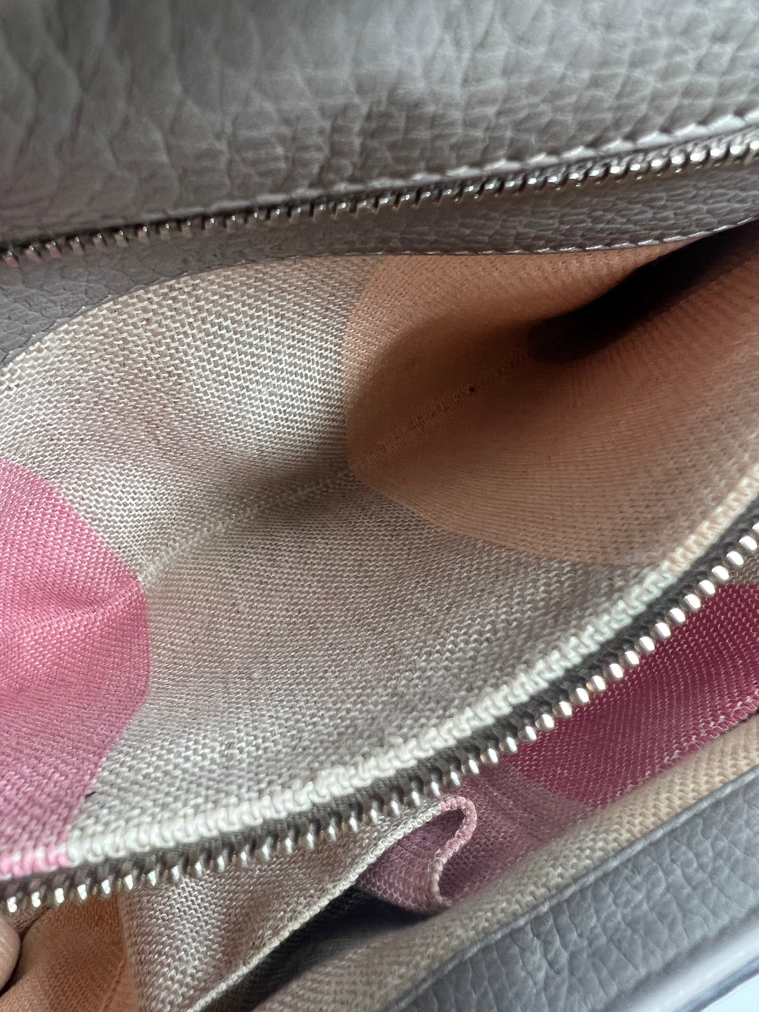 Gucci Gray Leather Medium Bamboo Flap Bag - Stylish Everyday Handbag for Women, Perfect for Work, Shopping & Travel