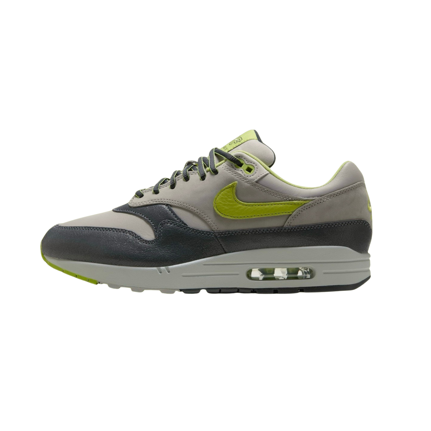 Nike Air Max 1 SP HUF Pear Green (2024) - Anthracite Grey & Pewter Sneakers for Men - Running, Gym & Casual Wear