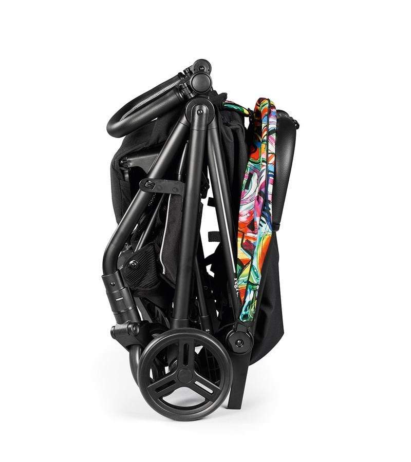 Peg Perego Selfie Stroller - Lightweight Compact Baby Stroller with One-Hand Fold, Adjustable Canopy & Storage Basket | Perfect for Urban Travel, Shopping & Family Outings