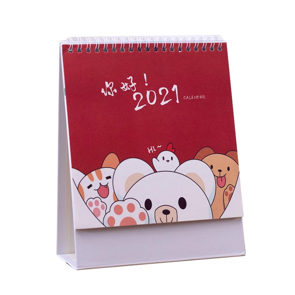 2021-2022 Customizable Desk Calendar with Plastic Cover - Minimalist School & Office Desk Calendar (Sep 2020-Dec 2021) - Multiple Styles for File Cabinets & Workspaces | Perfect for Scheduling, Planning & Organization