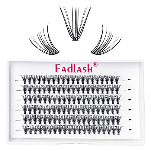 FADLASH 120pcs 20D D Cur Natural Soft Faux Mink Eyelash Extensions - Reusable Individual Lashes for Volume & Length (12mm, Black) | Perfect for Daily Wear, Special Occasions & Professional Makeup Artists