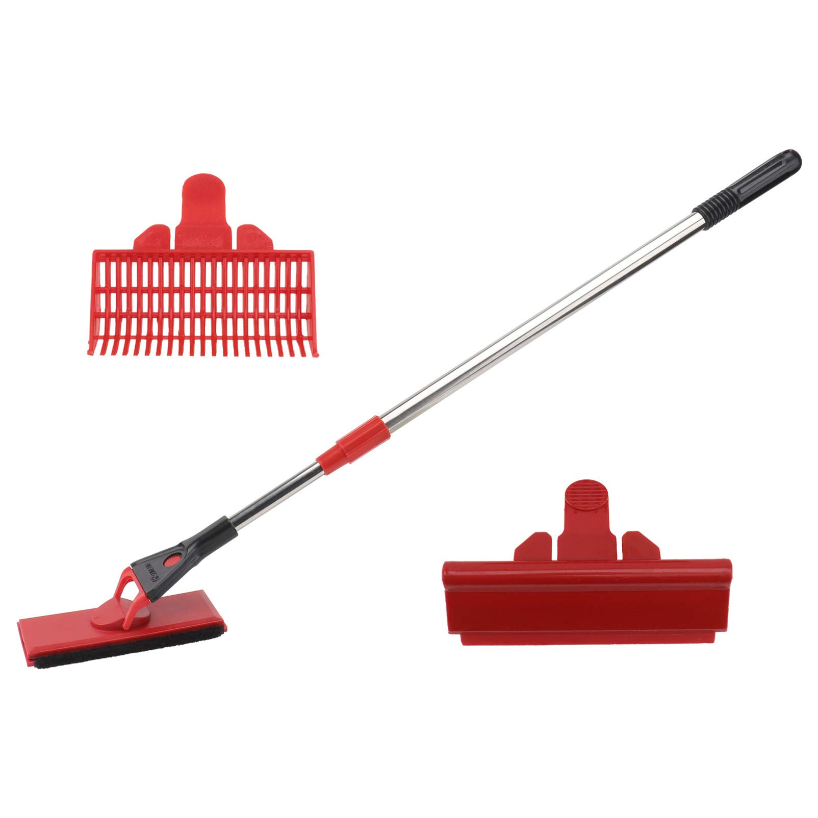 **POPETPOP Aquarium Tank Cleaning Set - Efficient Fish Tank Cleaner Tool with Sponge Brush for Easy Aquarium Maintenance | Perfect for Freshwater & Saltwater Tanks**