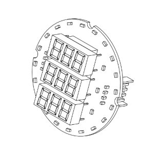 SR10112970 3-Digit Red LED Display Counter - High Visibility for Industrial, Retail & Home Use (Opera 2 3GR Model)