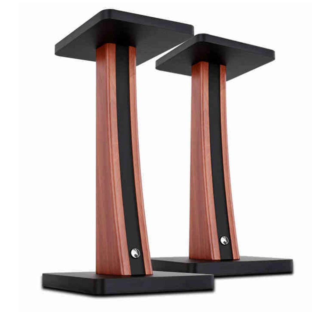 90cm Brown Speaker Stand for DJ, Music, and Surround Sound Systems - Perfect for Living Room, Hotel, and Party Events