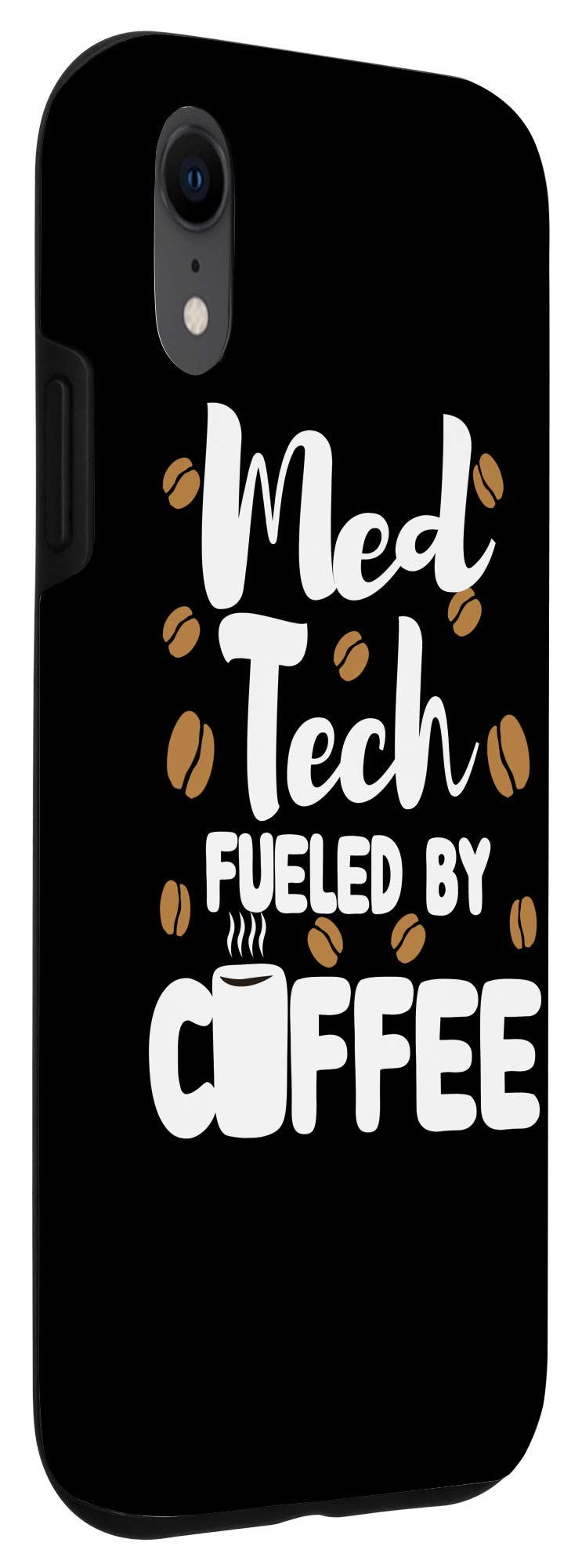 Funny iPhone XR Case for Medical Technicians - Coffee Lover Design | Perfect Gift for Lab Workers & Healthcare Professionals
