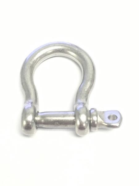 4-Pack Heavy Duty Stainless Steel Shackles for Clamps, Lanyards & Rigging - Secure Lifting, Towing & Marine Applications