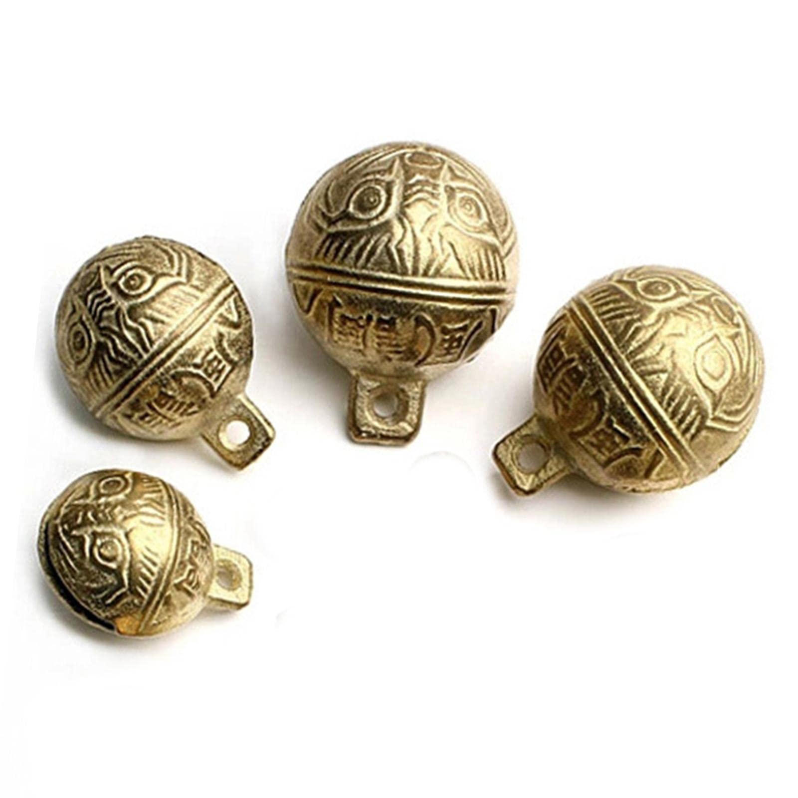 Vintage 38mm Dog Bell Collar - Decorative Pet Necklace Pendant for Crafts & Pet Supplies | Perfect for Pet Accessories, DIY Jewelry, and Costume Outfits