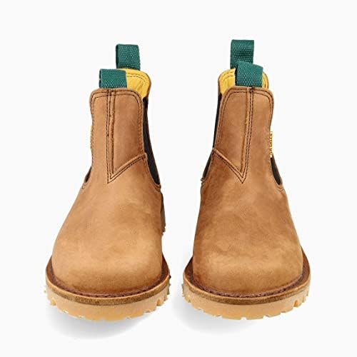 Jim Green Men's Stockman Slip-On Boots - Water Resistant Full Grain Leather Work & Dress Boots for Outdoor, Casual & Office Wear