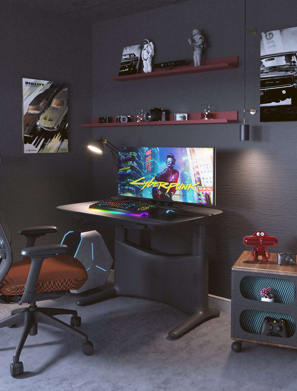 1.2m UFOU UPON Electric Standing Desk - Height Adjustable Motorized Sit Stand Workstation for Home & Office - Perfect for Ergonomic Workspaces, Gaming & Study