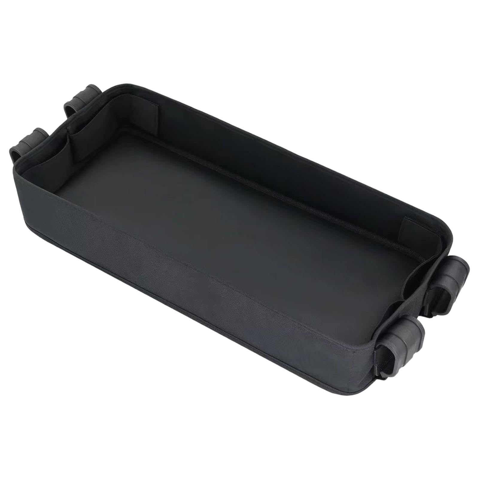 Stroller Snack Tray with Cup Holder - Waterproof Faux Leather Organizer for Baby Stroller Accessories | Perfect for Snacks, Drinks & Toys While Shopping or Walking