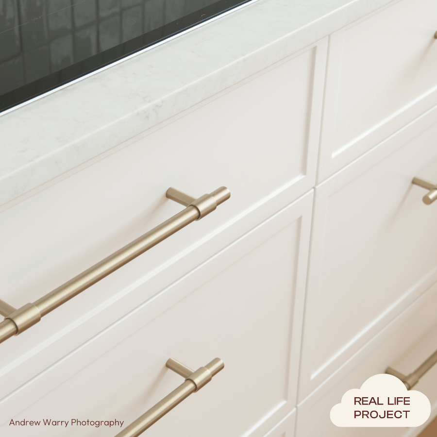 250mm Warm Brushed Nickel Cabinet Pull - Modern Kitchen & Bathroom Drawer Handle for Cabinets, Dressers, and Furniture (Set of 10) - Perfect for Home Renovation and DIY Projects
