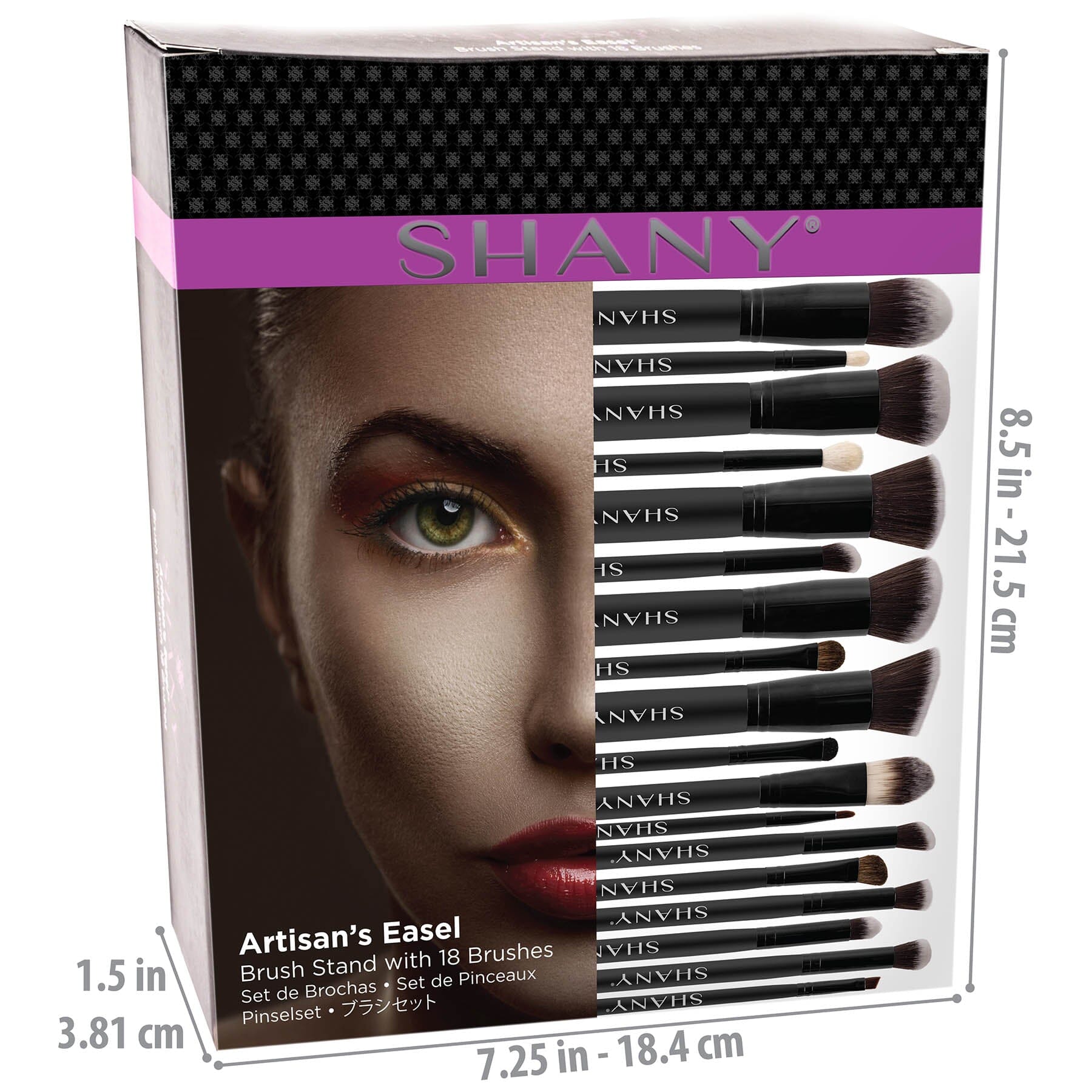 SHANY Artisan’s Easel Brush Set - Professional Paint Brushes for Acrylic, Oil & Watercolor - Perfect for Artists, Beginners & DIY Painting Projects