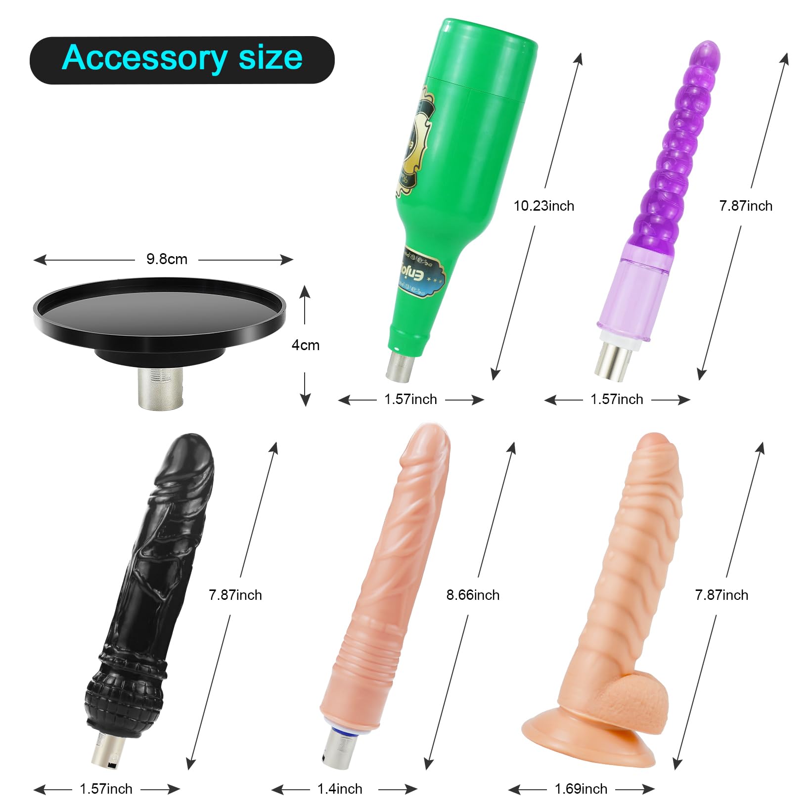 3XLR Thrusting Sex Machine with Male Masturbator Cup & Dildo Attachments - Automatic Love Machine for Men & Women - Suction Cup Adapter Sex Toy for Couples - Perfect for Solo Play, Couples Bonding & BDSM Exploration