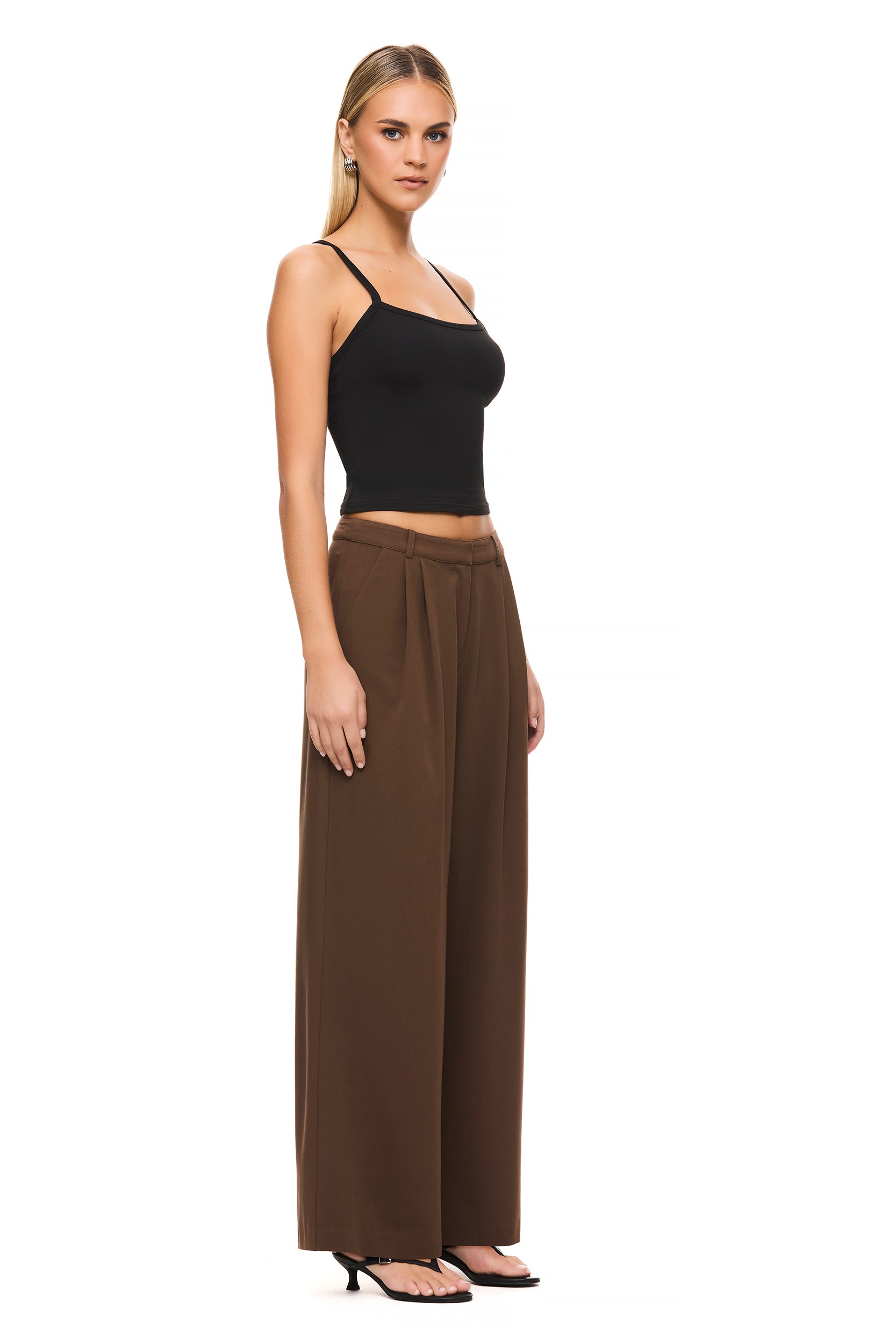 The Isla Brown Pant - Stylish and Comfortable Women's Casual Pants for Everyday Wear | Perfect for Office, Travel, and Relaxing at Home