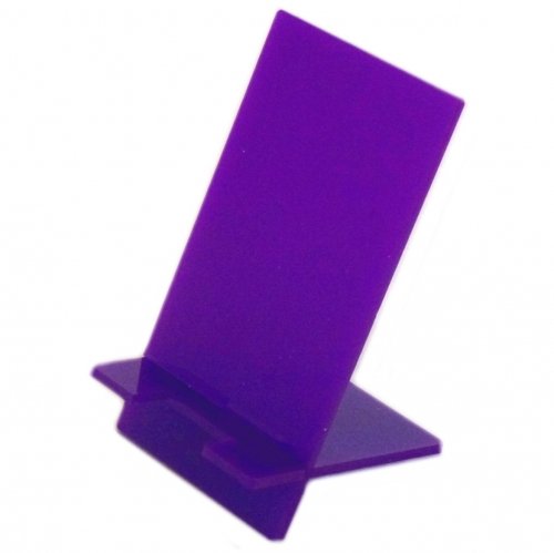 Purple Acrylic Phone Stand - Adjustable Universal Smartphone Holder for iPhone 14/13/12/11, Samsung Galaxy - Perfect for Desk, Bed, Kitchen, Watching Videos & Video Calls