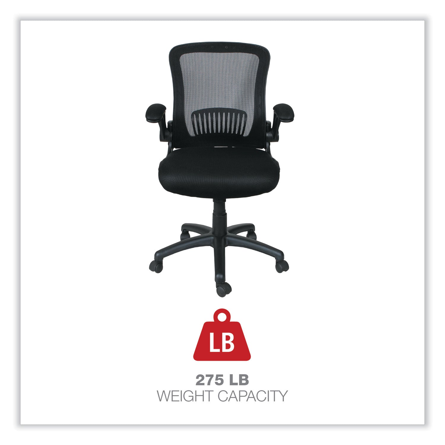 Alera® E Series Swivel Tilt Mid Back Mesh Office Chair - Ergonomic Design, Adjustable Seat Height 18.11