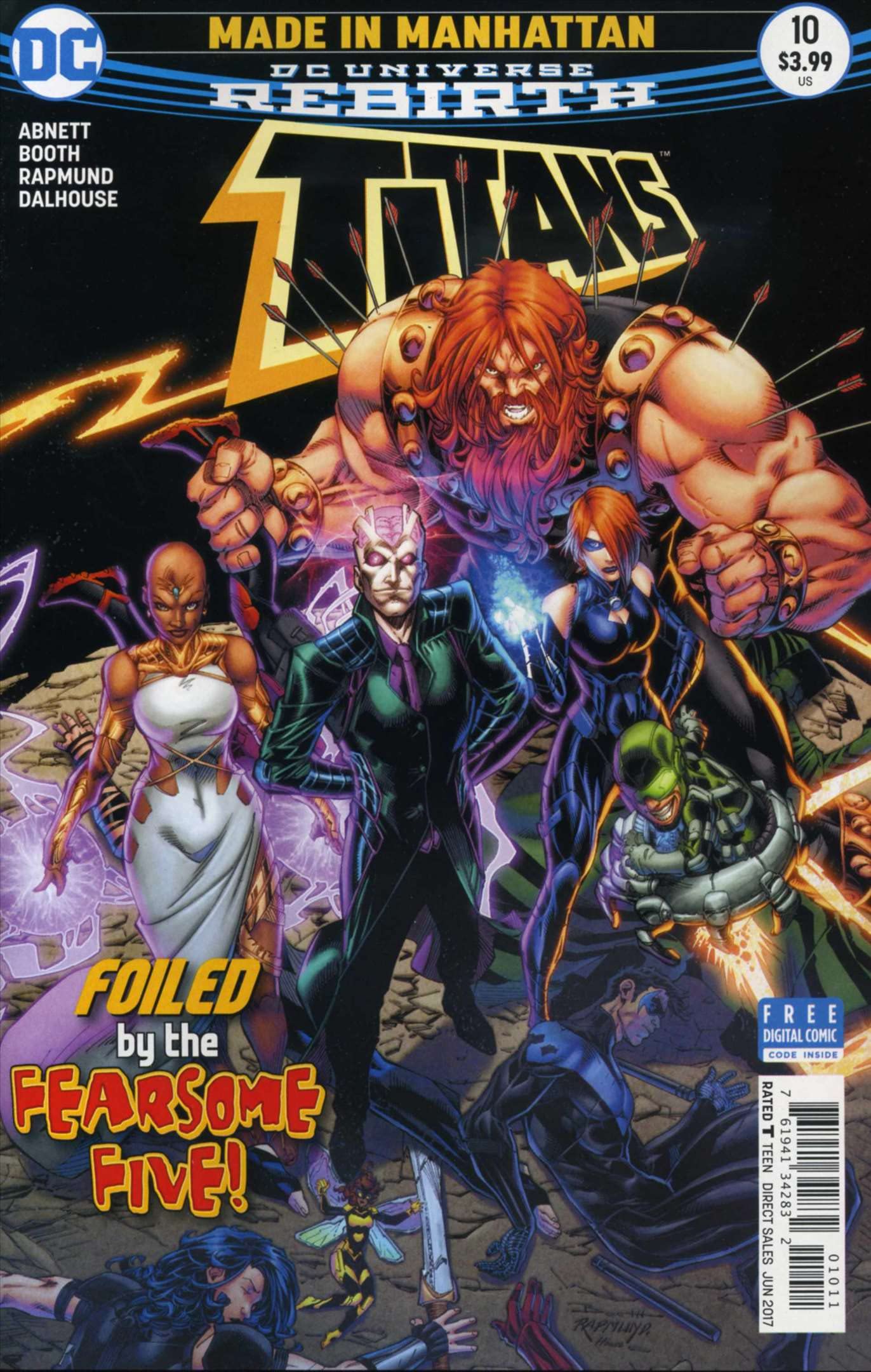 Titans (4th Series) #10 FN DC Comics - Rebirth Era by Dan Abnett & Brett Booth | Superhero Team Graphic Novel Collection for Comic Book Fans