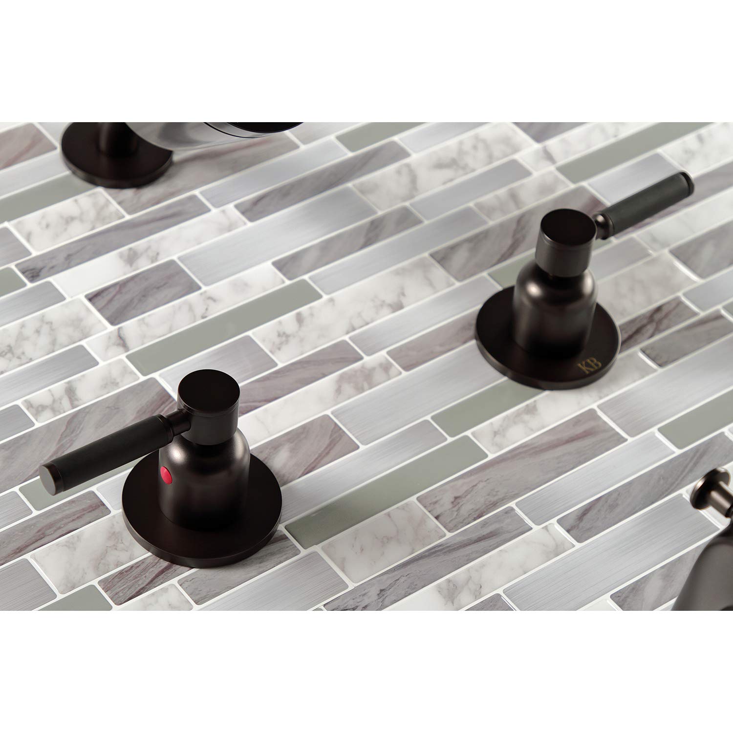Kingston Brass KBX8145DKL Kaiser Oil Rubbed Bronze Tub and Shower Faucet Set - 7.13 x 14.13 x 5.5 Inches - Vintage Bathroom Fixture for Classic & Modern Bathrooms