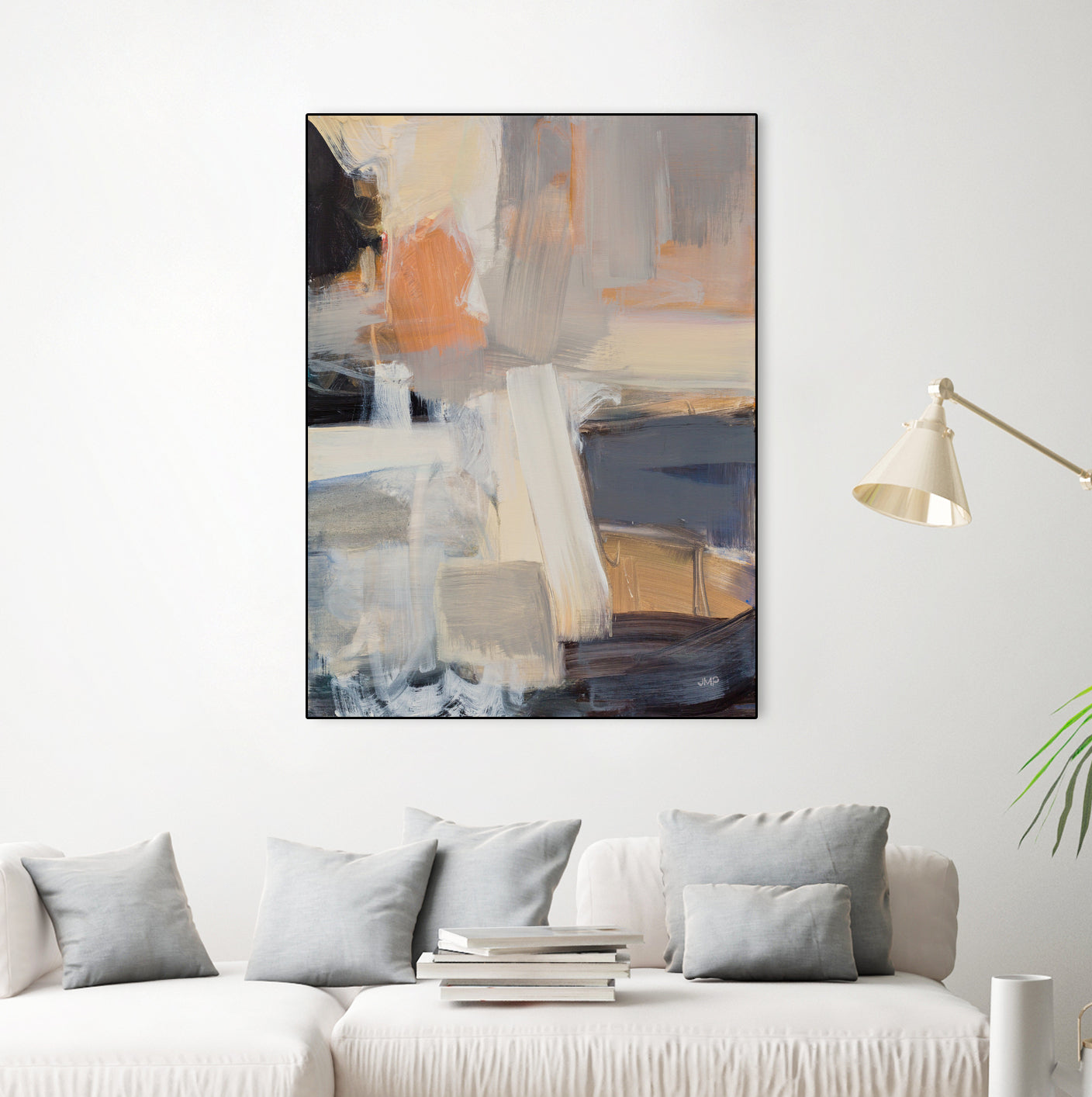 Beale Street Abstract Art Print - Modern Wall Decor for Living Room, Bedroom & Office - Unique Canvas Painting for Home & Office Decor