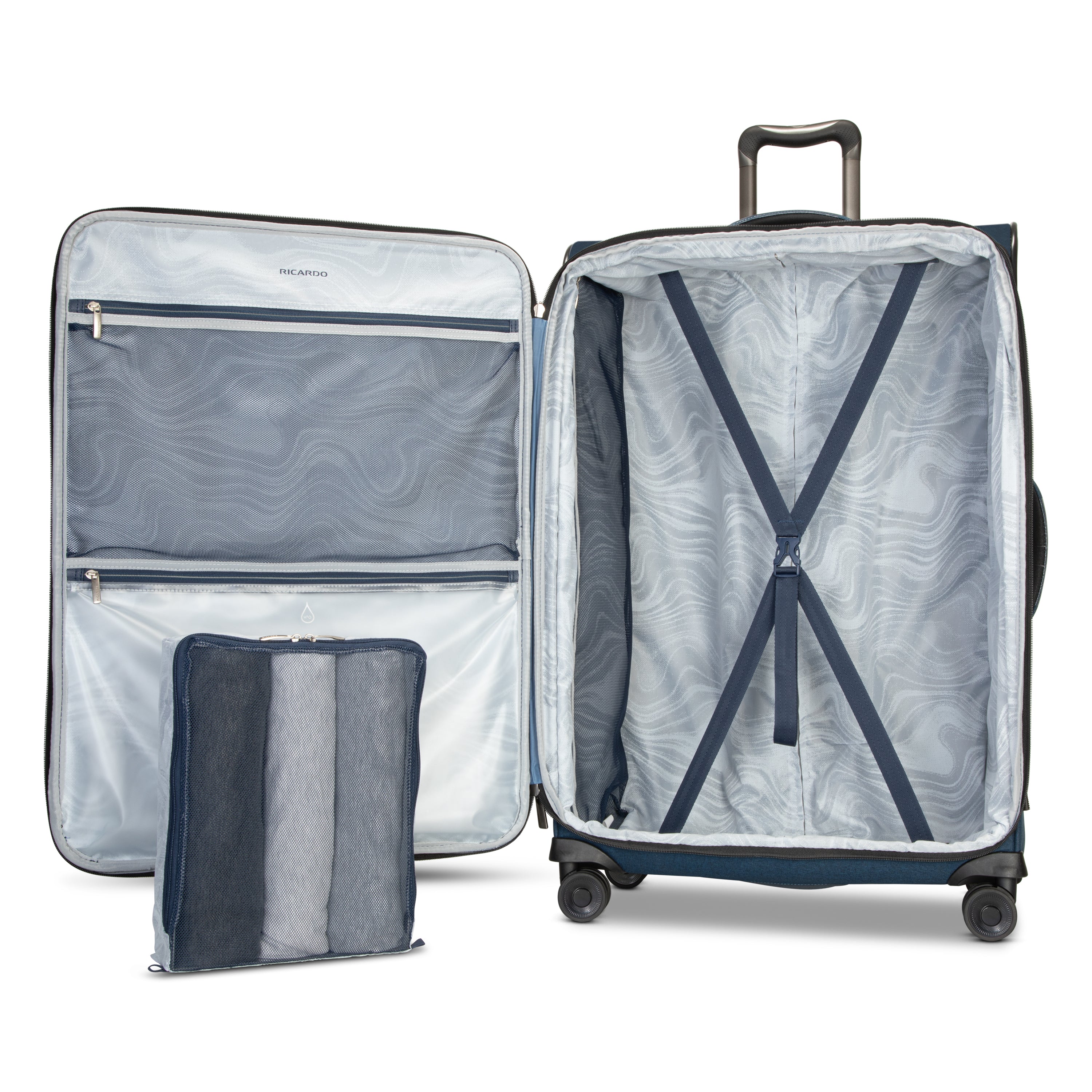 Ricardo Beverly Hills Malibu 3.0 Large Expandable Spinner Luggage - Check In Suitcase for Travel, Business Trips & Vacations | Durable & Stylish Rolling Luggage with Smooth Wheels