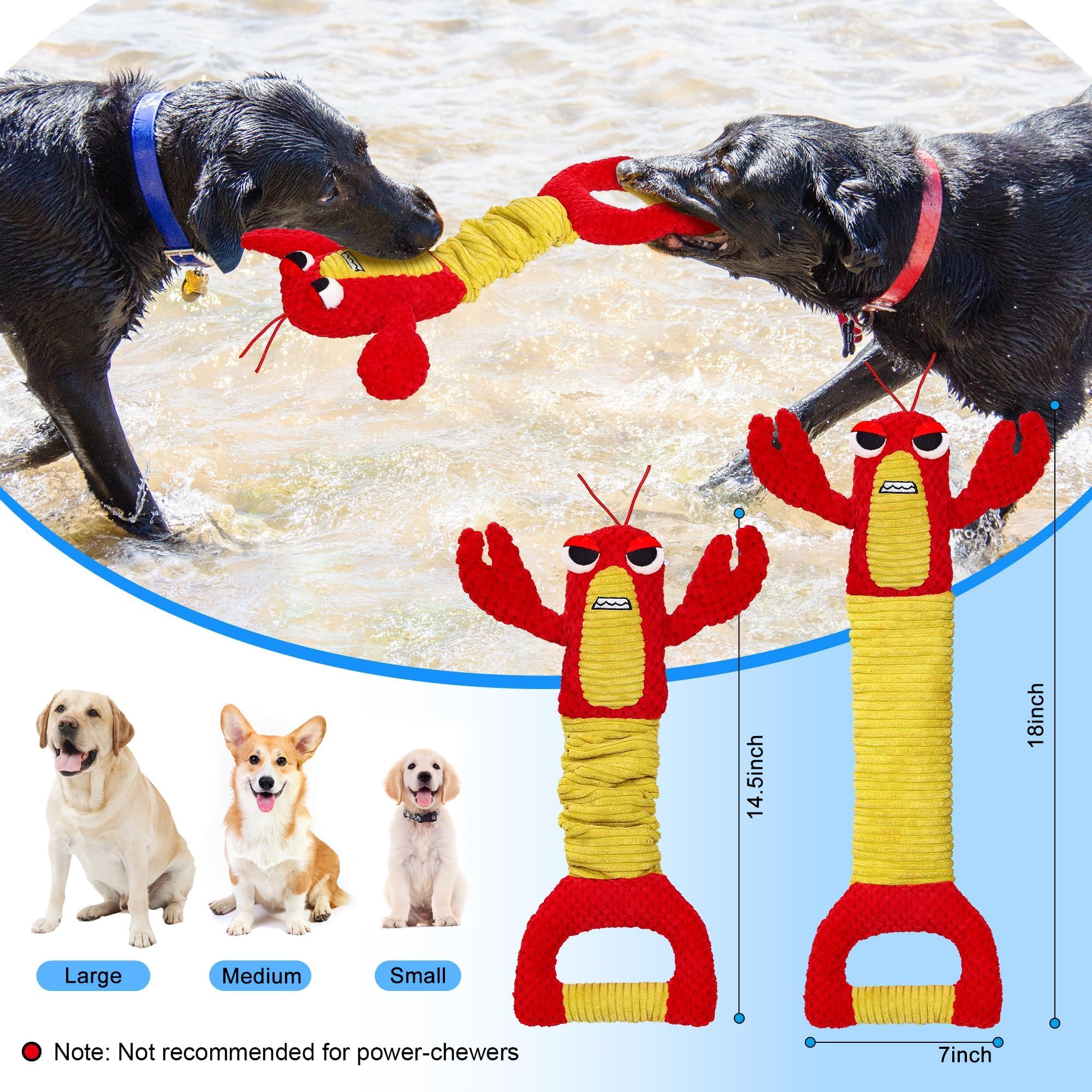 IOKHEIRA Indestructible Dog Toys for Aggressive Chewers - Ultra Durable Chew Toys for Large Dogs & Big Breeds, Lamb Chop Design (Red) - Perfect for Playtime, Training & Anxiety Relief