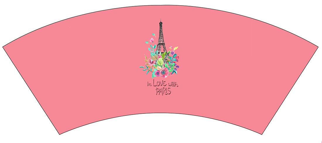 12-Oz Insulated Low Ball Tumbler with Removable Wet Suit Cover - Paris Themed Coffee Cup for Home, Office & Travel | MUGZIE In Love with Paris II Design