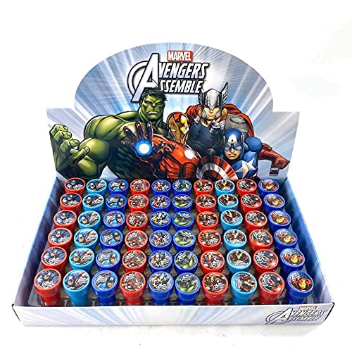 10-Piece Avengers Marvel Self-Inking Stampers Set - Perfect for Birthday Party Favors, Goody Bags & Gift Supplies | Great for Kids' Celebrations, Classroom Rewards & DIY Craft Projects